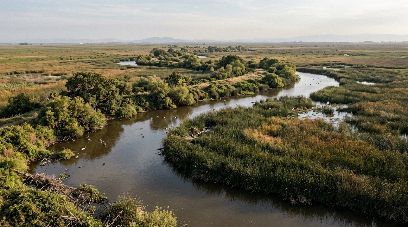 Tule marsh and Delta slough