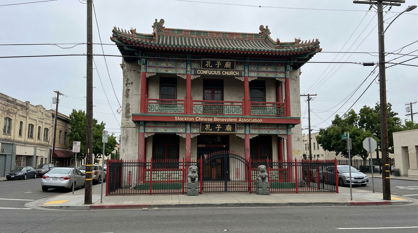 Confucius Church on East Lafayette Street in Stockton.